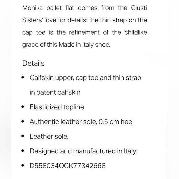 AGL Attilio Giusti Leombruni Monika Pink Ballet Flats Patent Leather Toe 38.5 - Picture 2 of 16